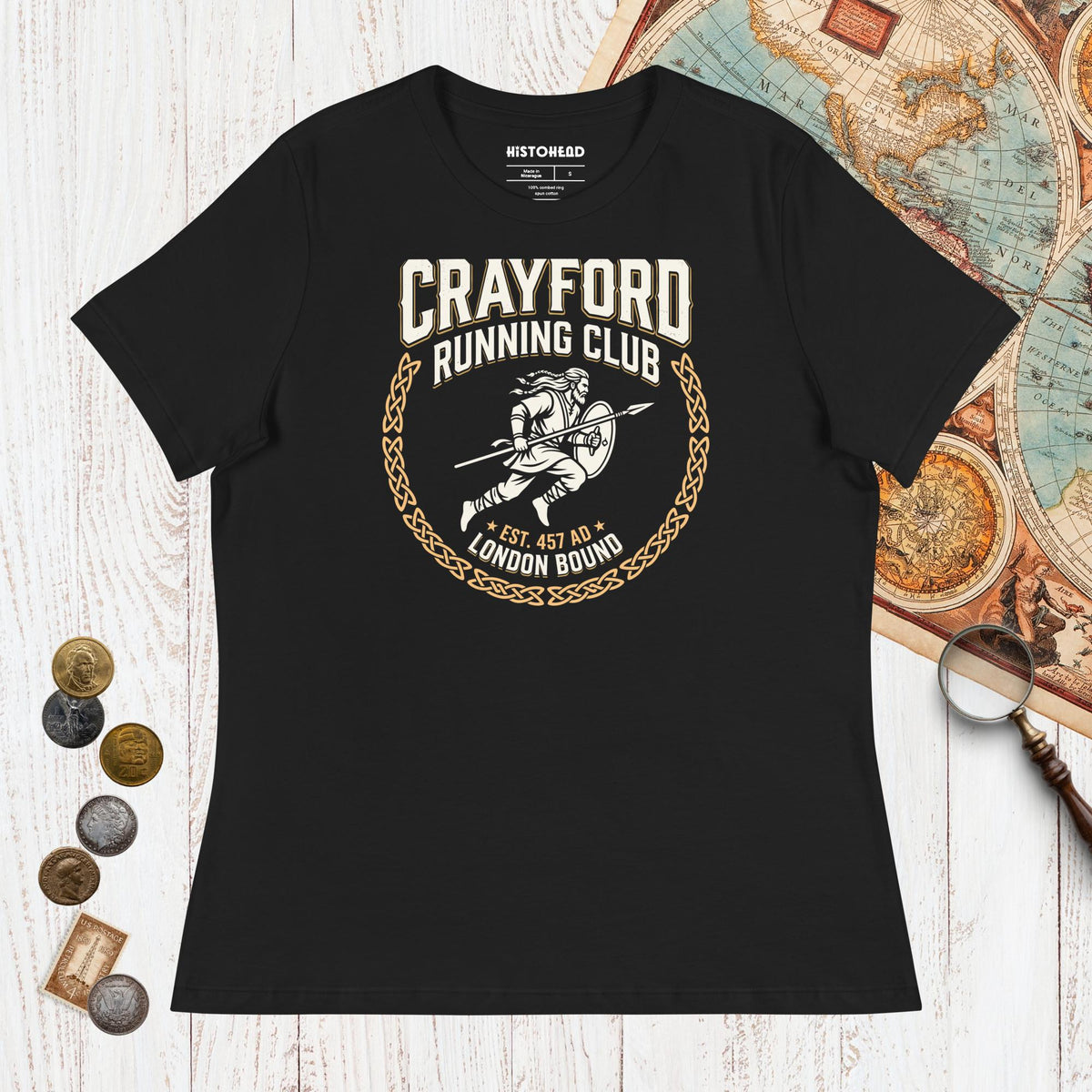 Black Crayford Running Club - Women's Tee - history buff gift by HistoHead