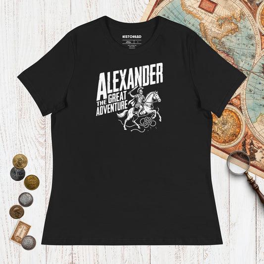 Black Alexander the Great Adventure - Women's Tee - history buff gift by HistoHead