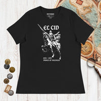 Black El Cid Prince of Valencia - Women's Tee - history buff gift by HistoHead