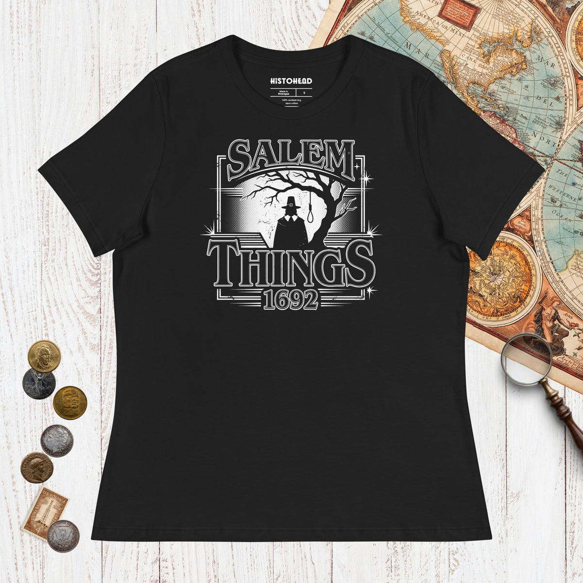 Black Salem Things 1692 - Women's Tee - history buff gift by HistoHead