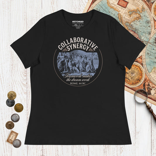Black Collaborative Synergy - Women's Tee - history buff gift by HistoHead