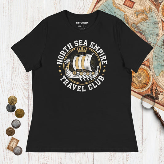 Black North Sea Empire Travel Club - Women's Tee - history buff gift by HistoHead