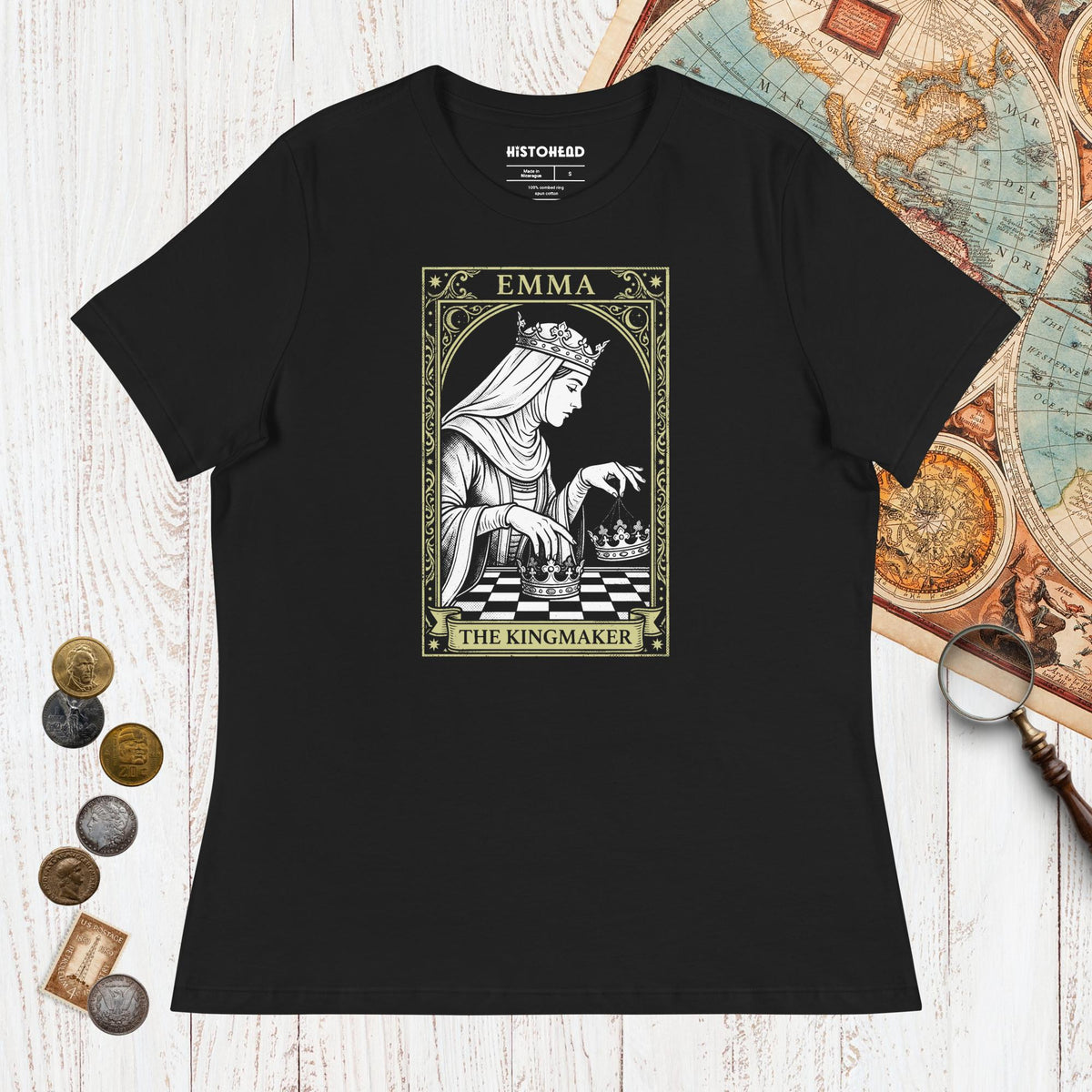 Black Emma of Normandy The Kingmaker - Women's Tee - history buff gift by HistoHead