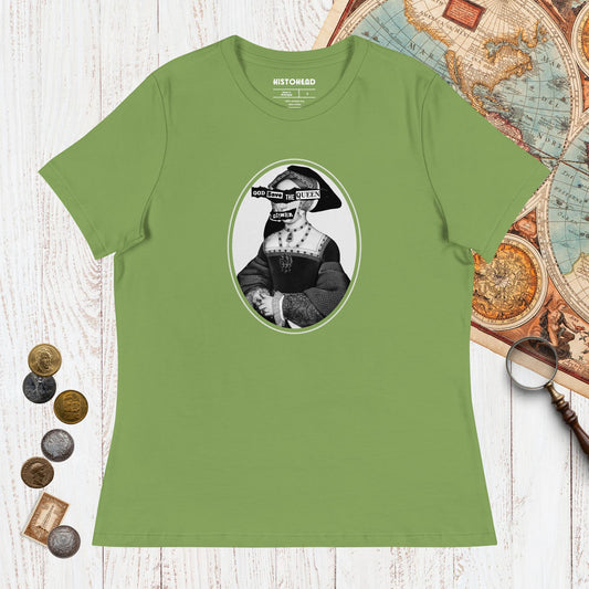 Leaf God Save the Queen Jane Seymour - Women's Tee - history buff gift by HistoHead
