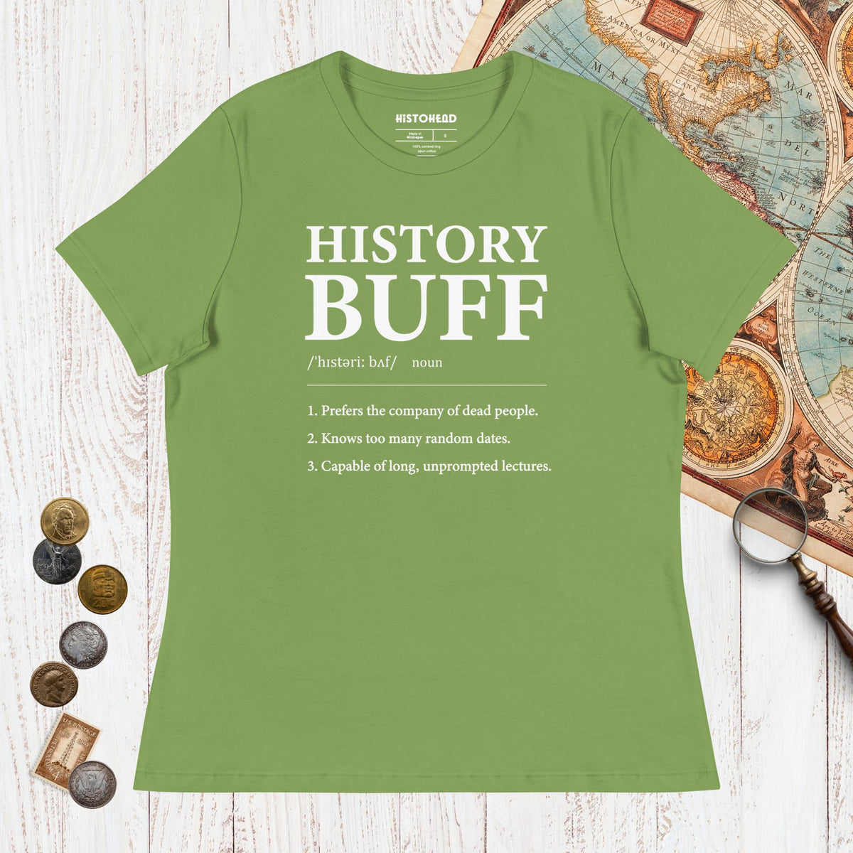 Leaf History Buff Definition - Women's Tee - history buff gift by HistoHead