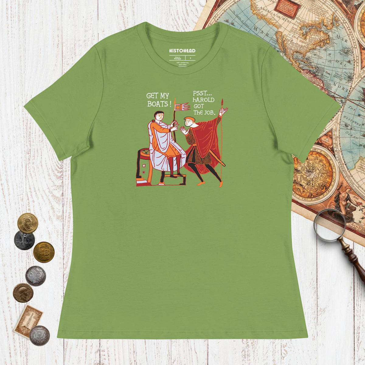 Leaf Bayeux Tapestry Harold Got the Job - Women's Tee - history buff gift by HistoHead