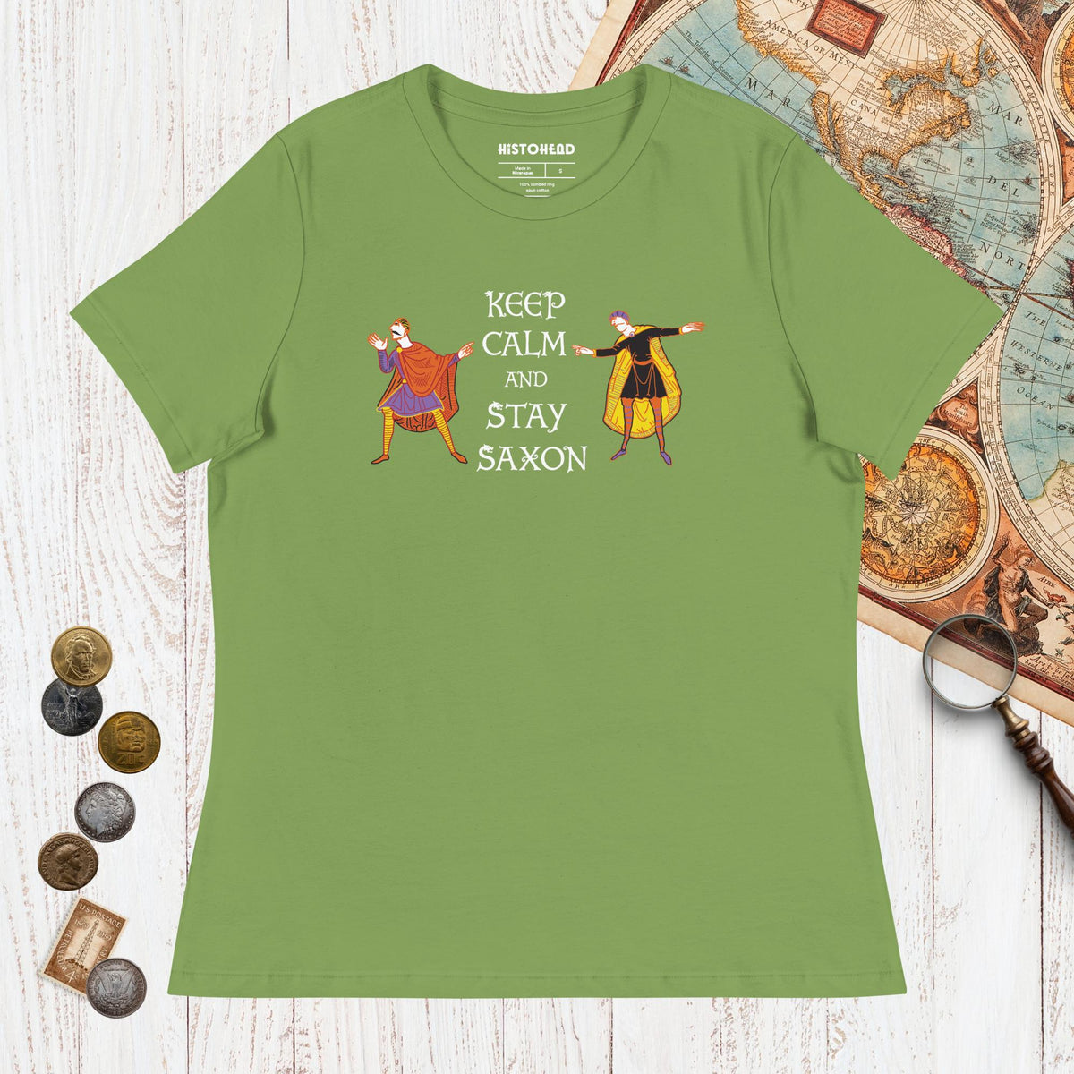Leaf Harold Godwinson Keep Calm and Stay Saxon - Women's Tee - history buff gift by HistoHead