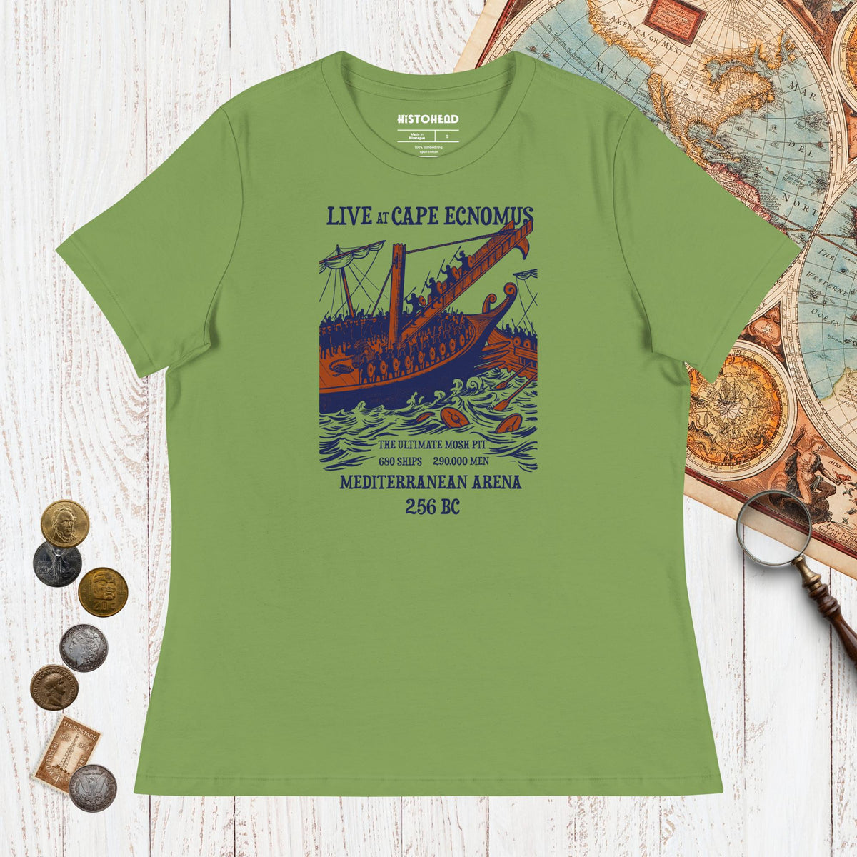 Leaf Battle of Cape Ecnomus - Women's Tee - history buff gift by HistoHead