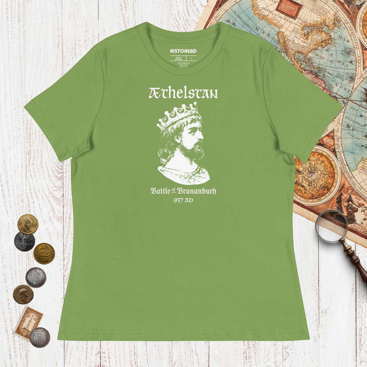 Leaf Æthelstan Battle of Brunanburh - Women's Tee - history buff gift by HistoHead