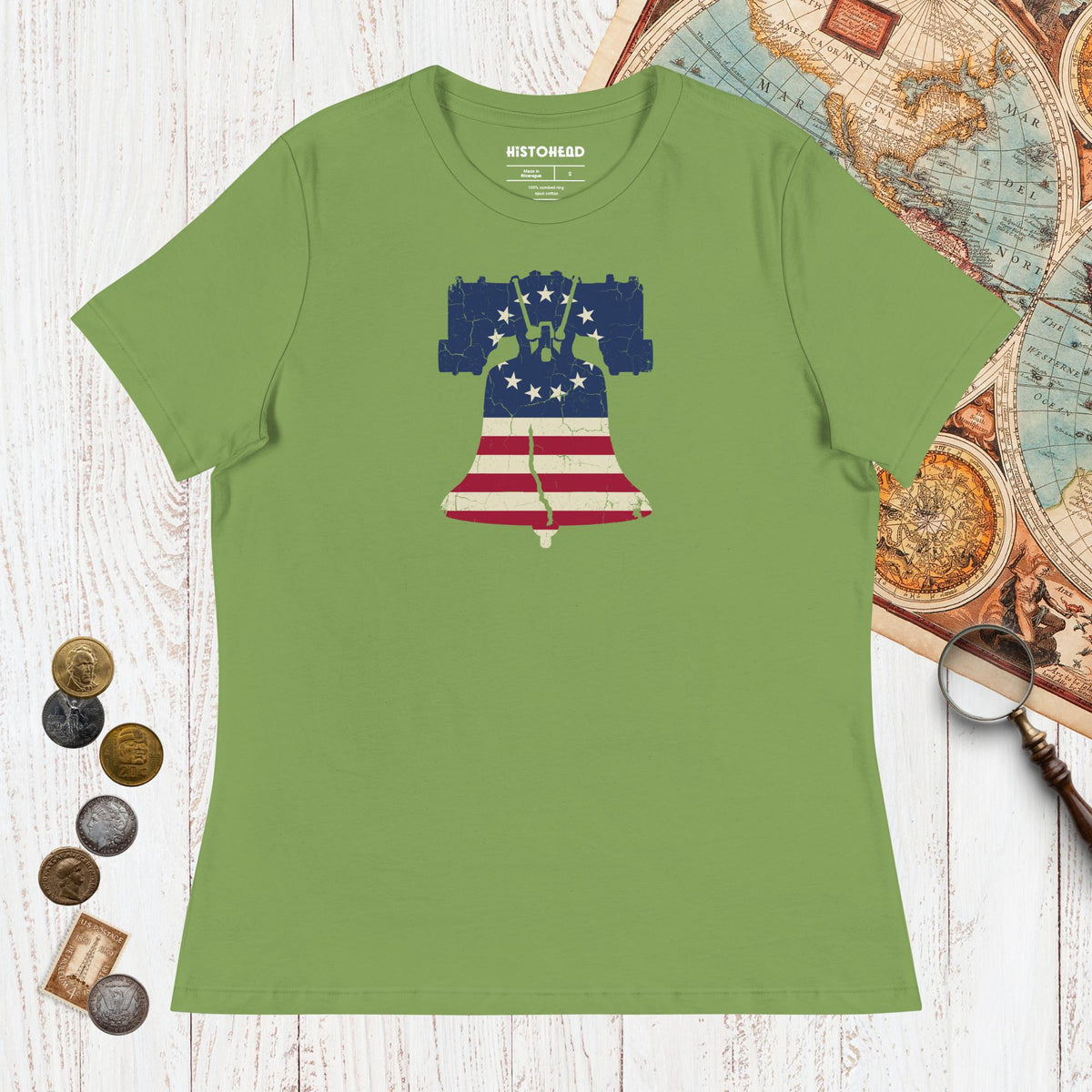 Leaf Liberty Bell - Women's Tee - history buff gift by HistoHead