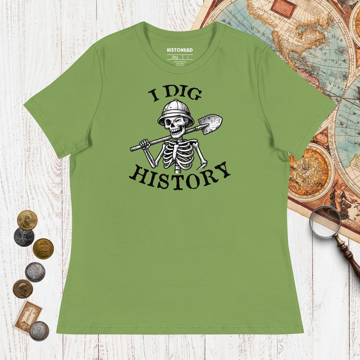 Leaf I Dig History - Women's Tee - history buff gift by HistoHead