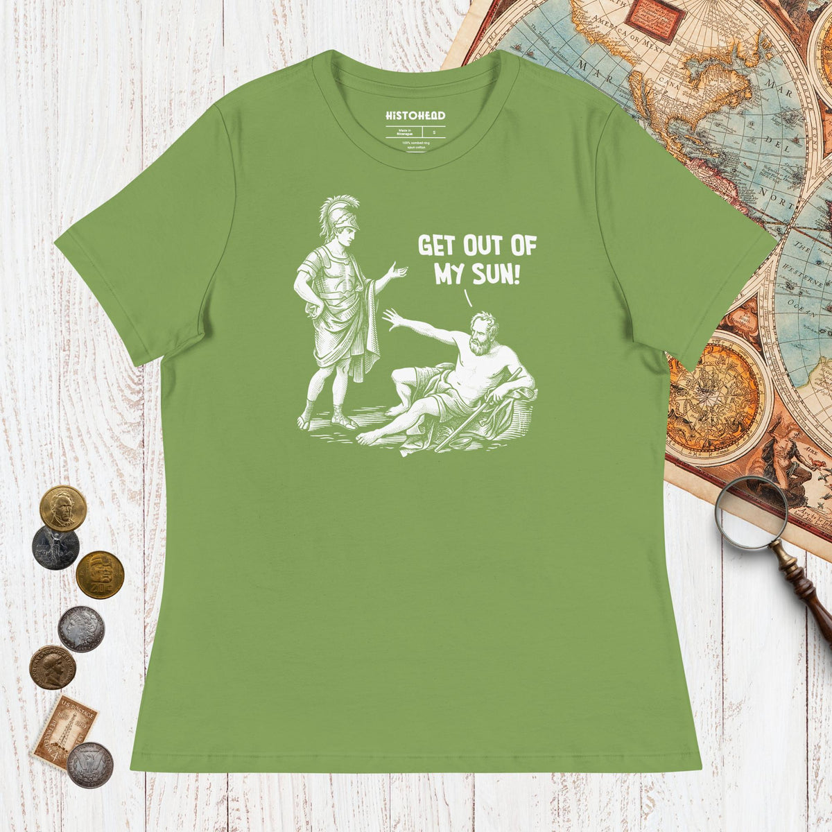 Leaf Diogenes: Get Out of My Sun - Women's Tee - history buff gift by HistoHead