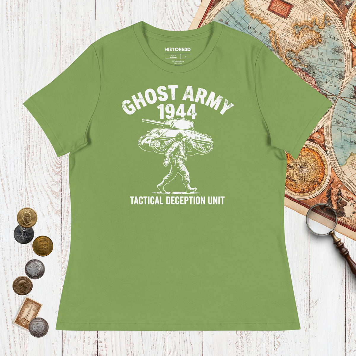 Leaf Ghost Army - Women's Tee - history buff gift by HistoHead