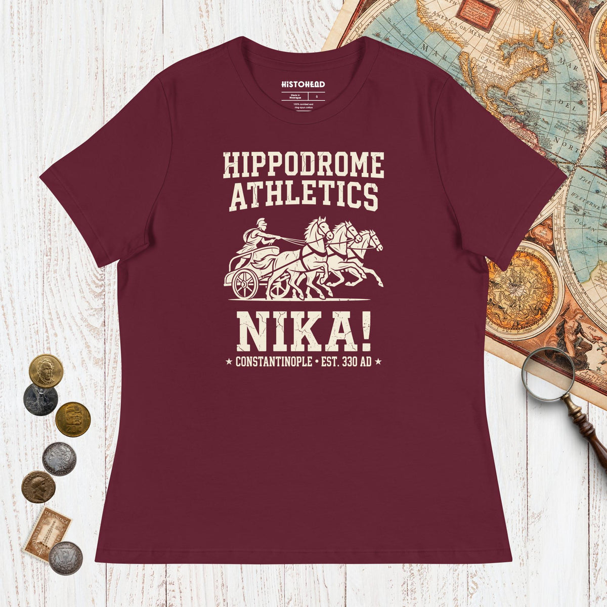 Maroon Hippodrome Athletics - Women's Tee - history buff gift by HistoHead