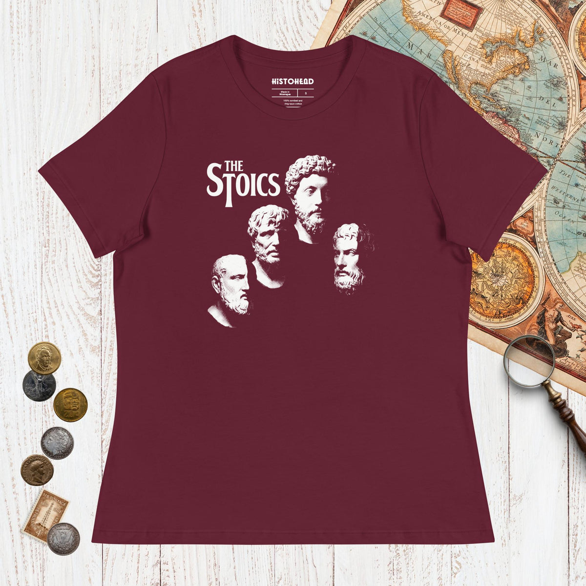 Maroon The Stoics - Women's Tee - history buff gift by HistoHead