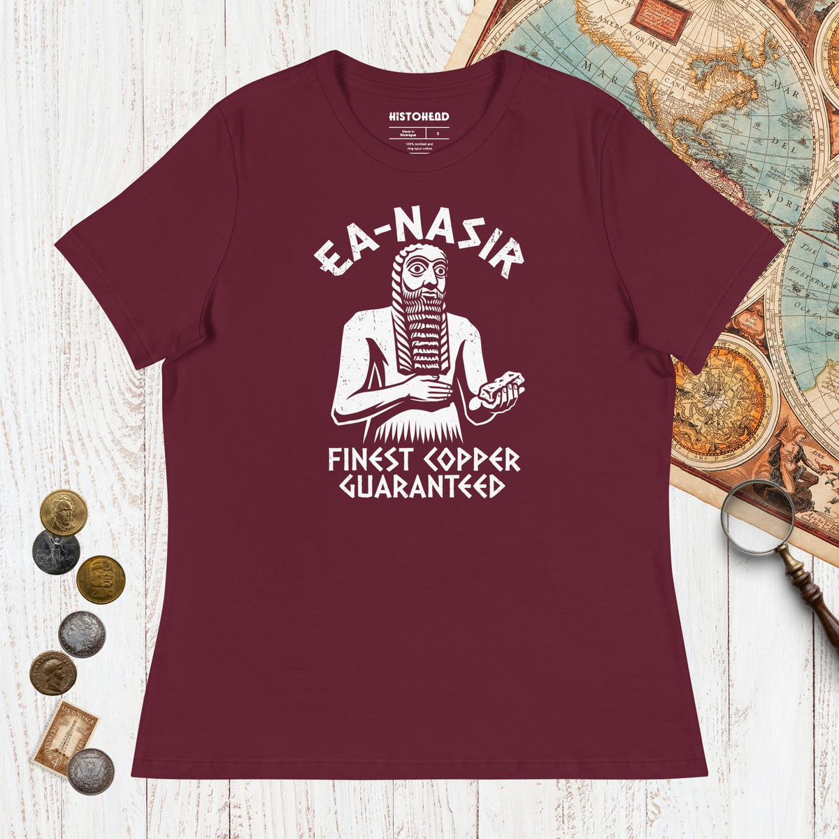 Maroon Ea-Nasir Finest Copper - Women's Tee - history buff gift by HistoHead