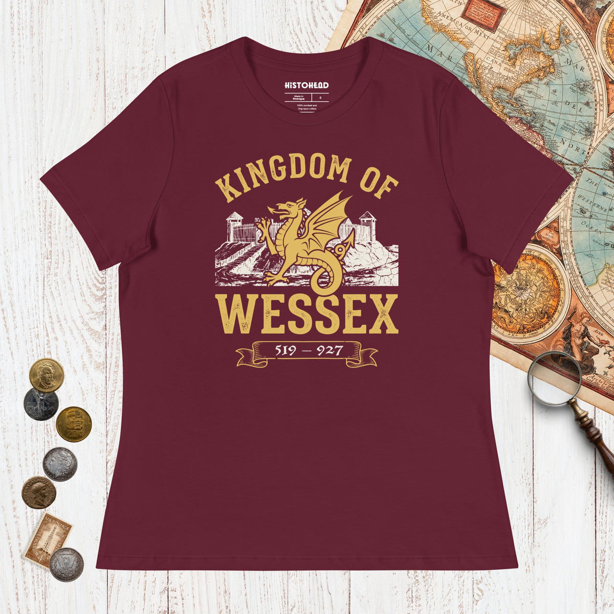 Maroon Kingdom of Wessex - Women's Tee - history buff gift by HistoHead