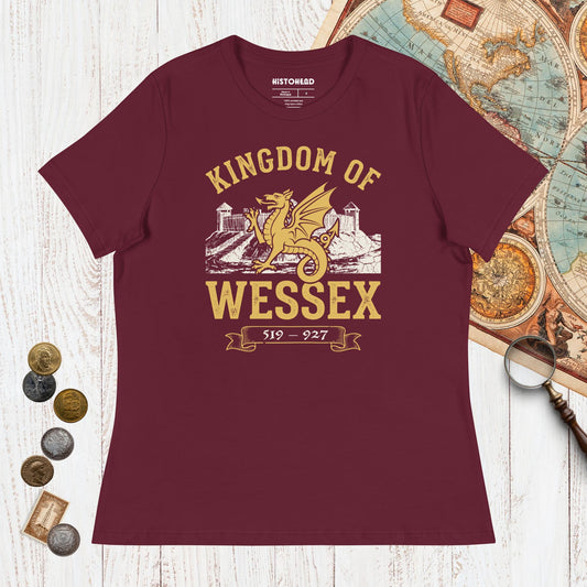 Maroon Kingdom of Wessex - Women's Tee - history buff gift by HistoHead
