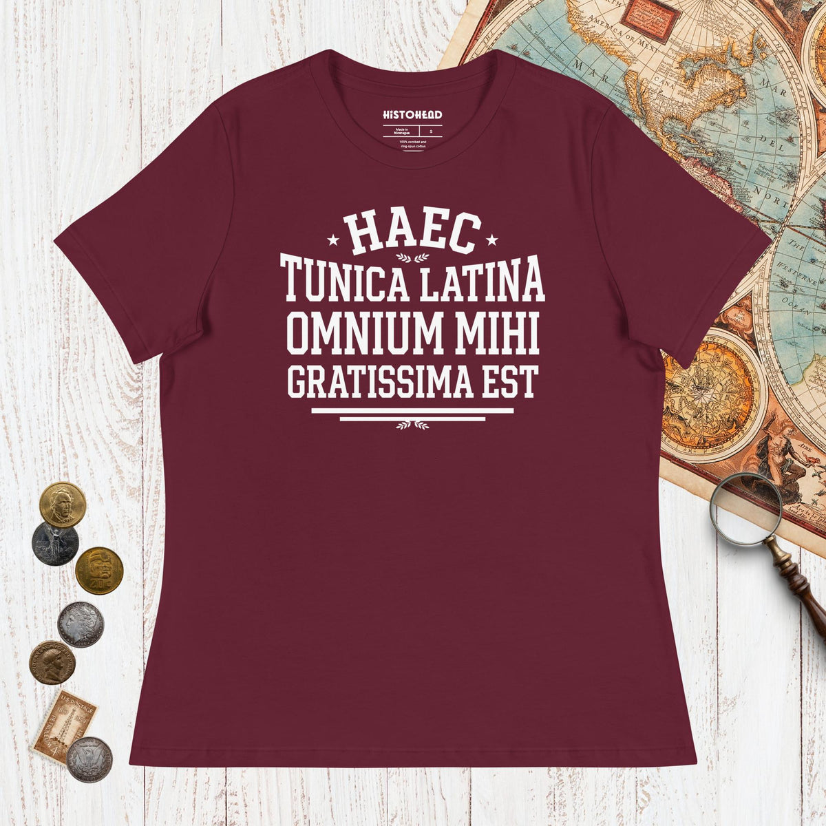 Maroon This Is My Favorite Latin Shirt - Women's Tee - history buff gift by HistoHead
