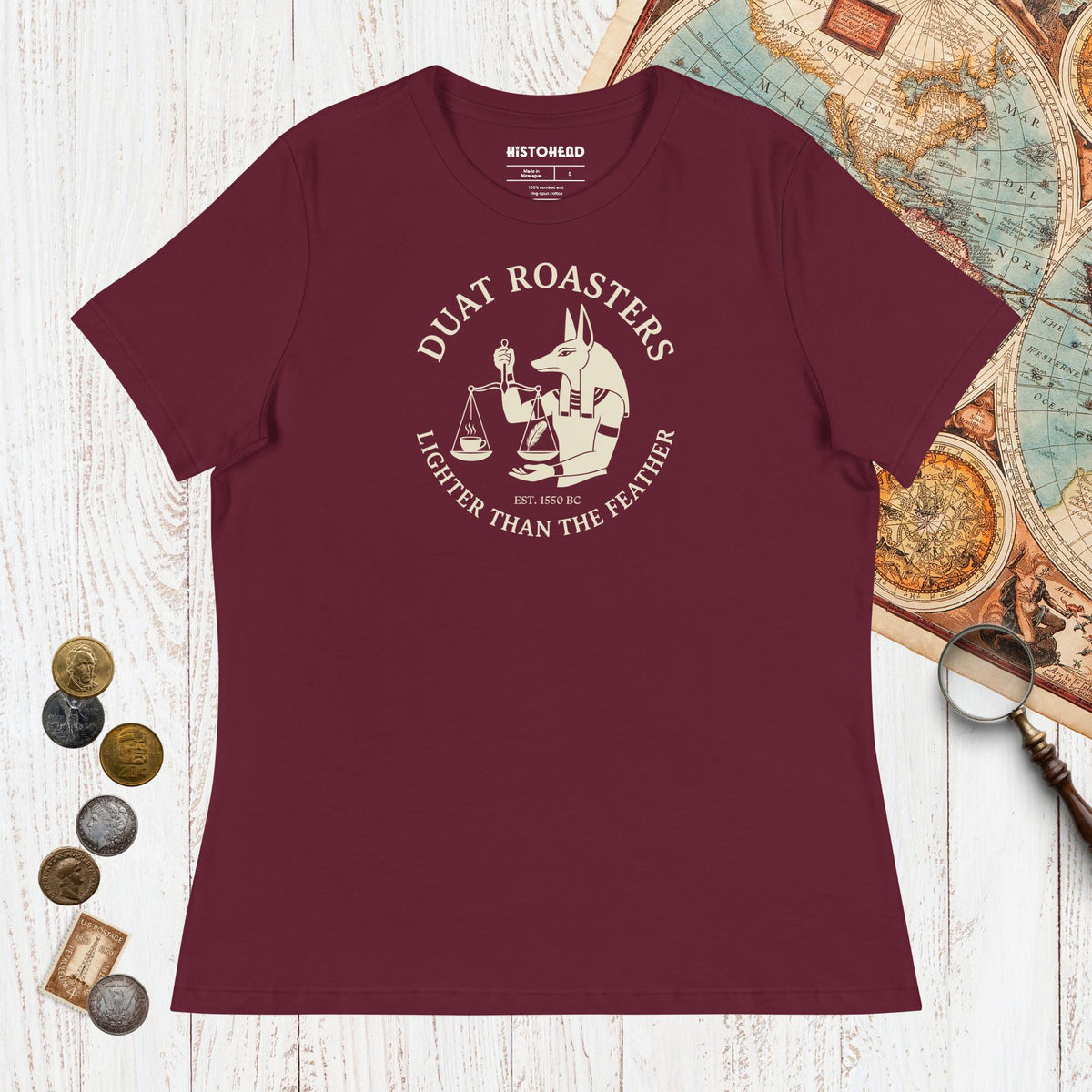 Maroon Duat Roasters - Women's Tee - history buff gift by HistoHead