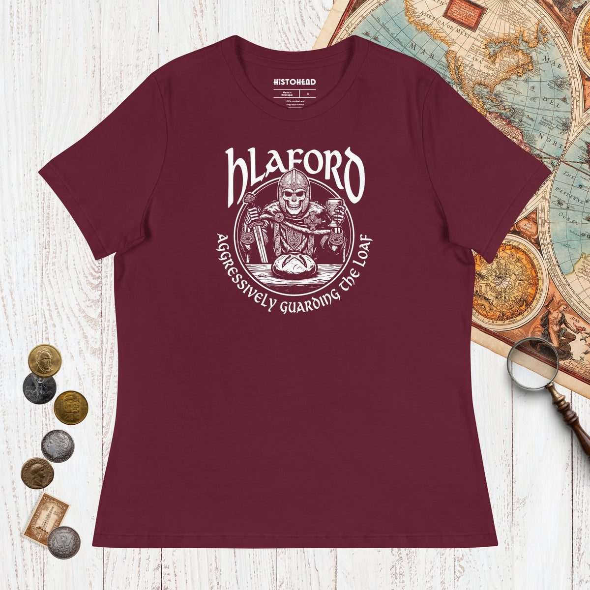 Maroon Hlaford Loaf Guardian - Women's Tee - history buff gift by HistoHead
