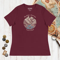 Maroon Lewis & Clark Short Trip - Women's Tee - history buff gift by HistoHead