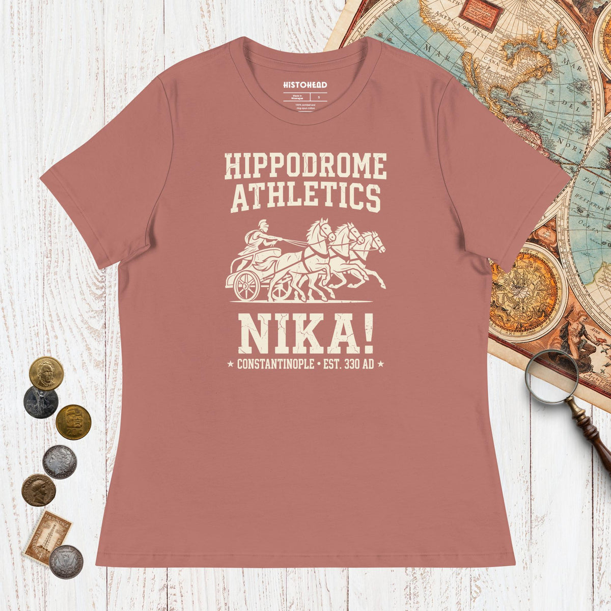 Mauve Hippodrome Athletics - Women's Tee - history buff gift by HistoHead