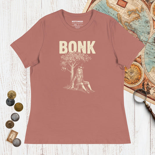 Mauve Newton Bonk - Women's Tee - history buff gift by HistoHead