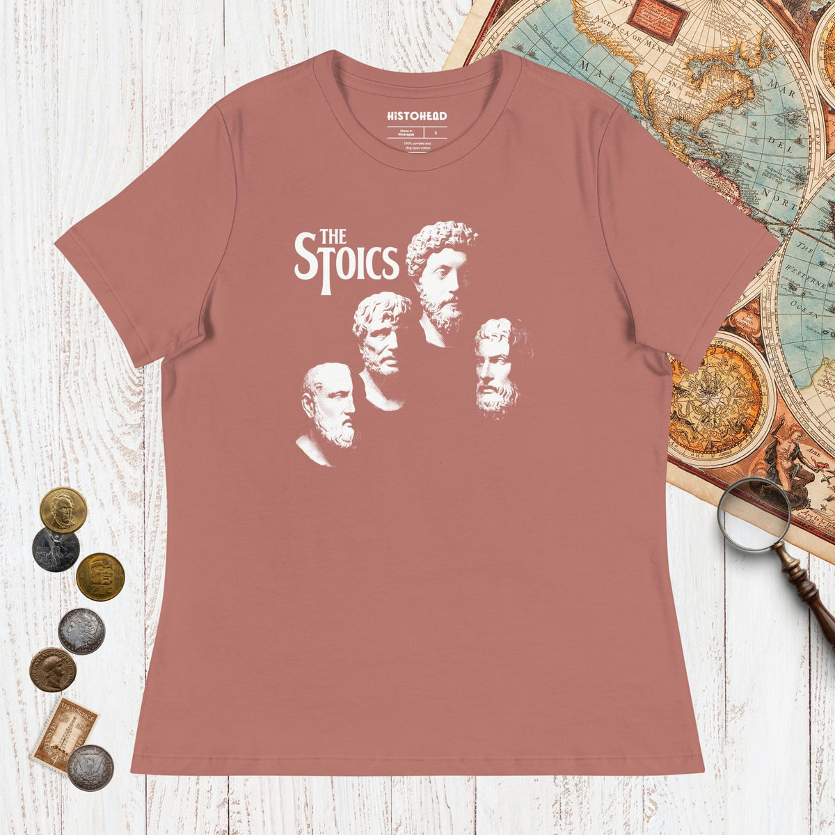 Mauve The Stoics - Women's Tee - history buff gift by HistoHead