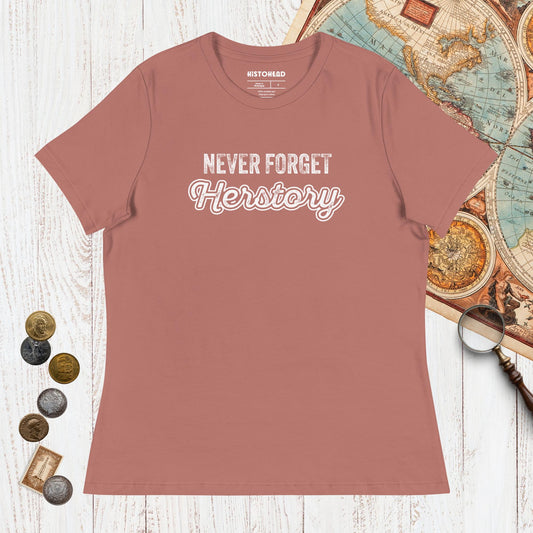 Mauve Herstory - Women's Tee - history buff gift by HistoHead