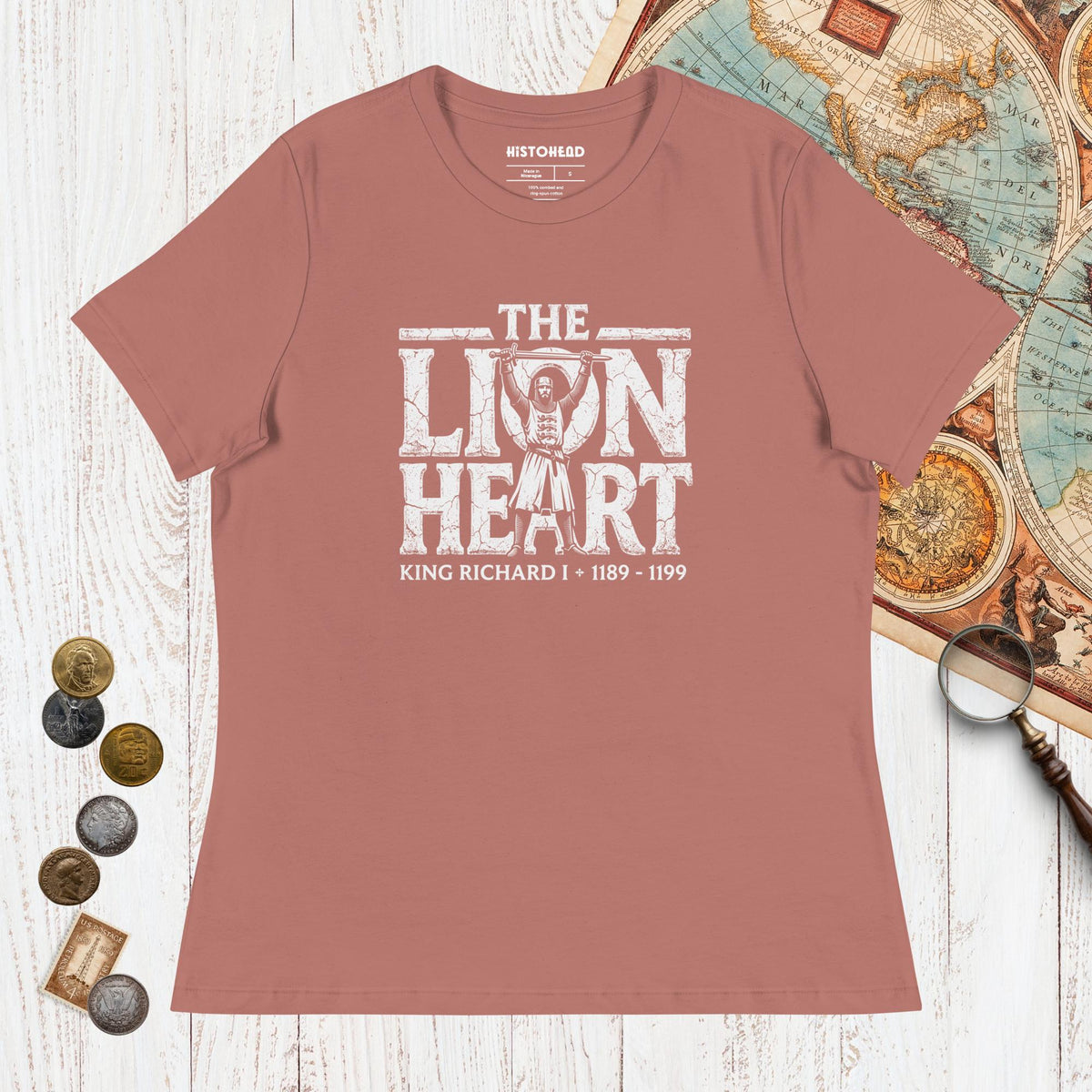 Mauve Richard the Lionheart - Women's Tee - history buff gift by HistoHead