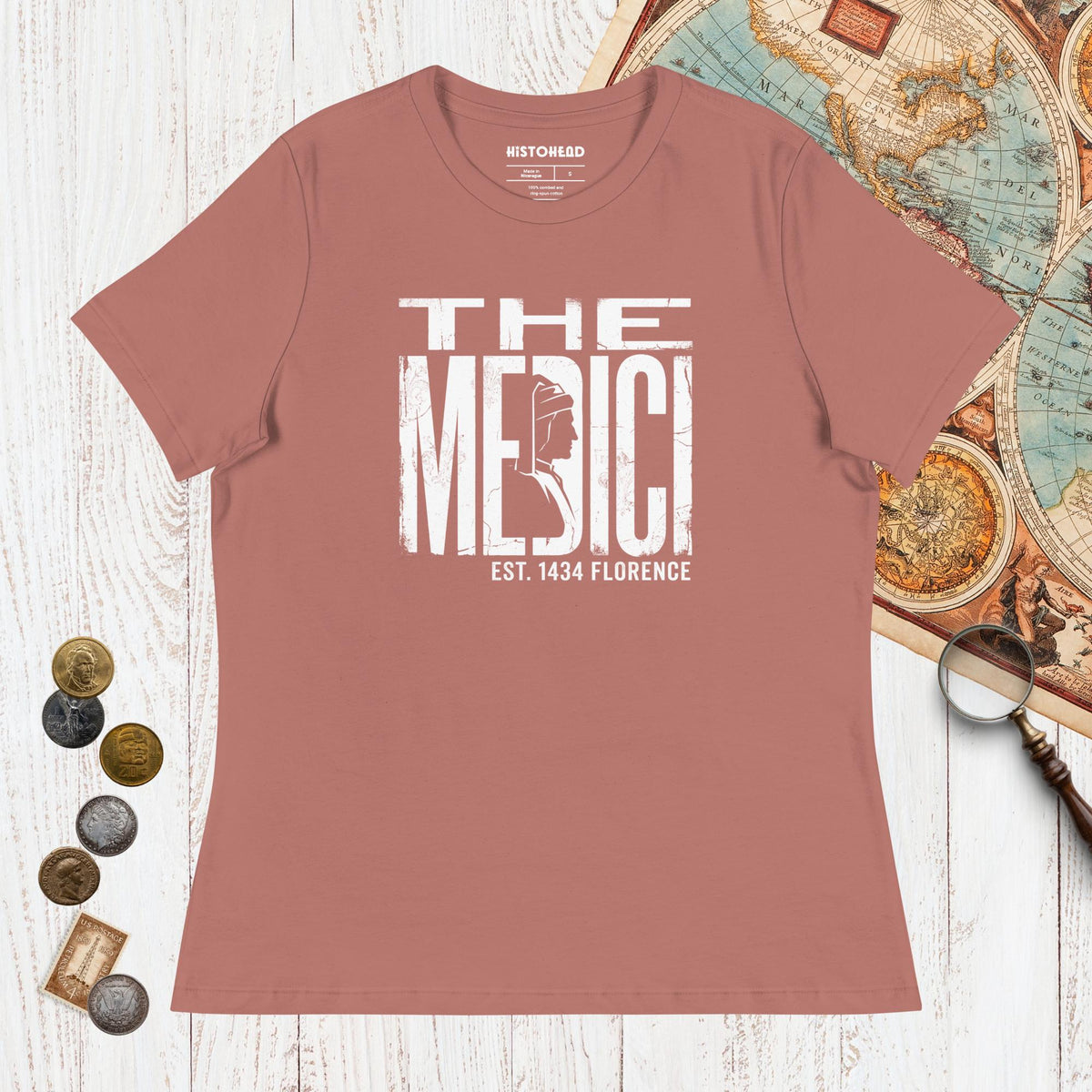 Mauve The Medici - Women's Tee - history buff gift by HistoHead