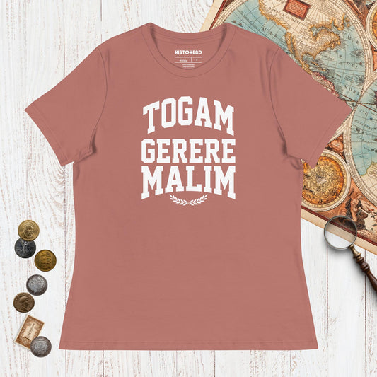 Mauve Latin I'd Rather Be Wearing A Toga - Women's Tee - history buff gift by HistoHead