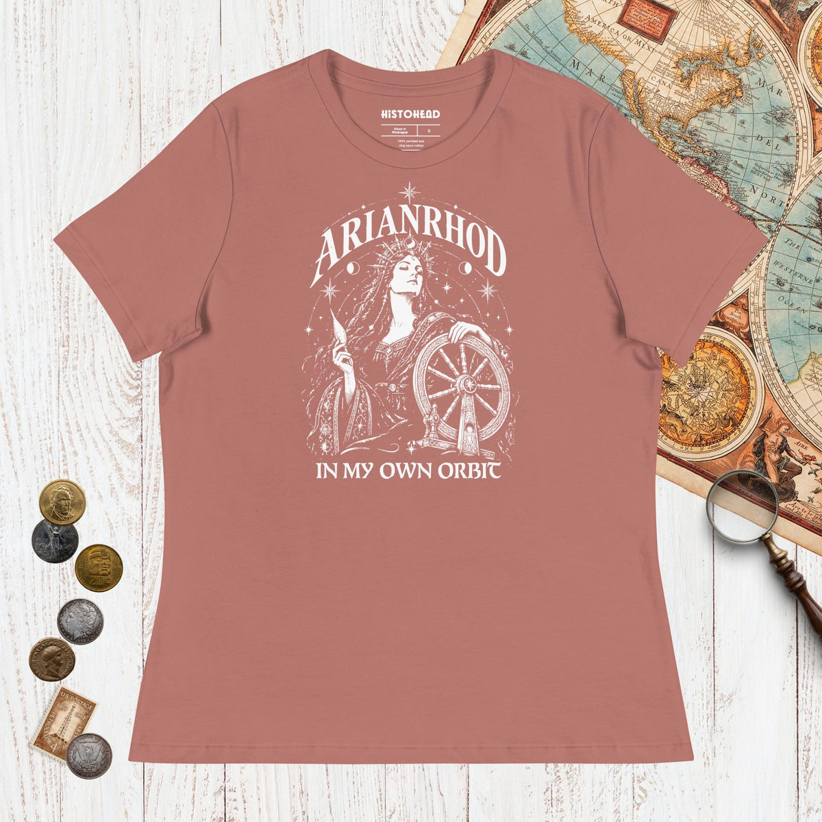 Mauve Arianrhod In My Own Orbit - Women's Tee - history buff gift by HistoHead