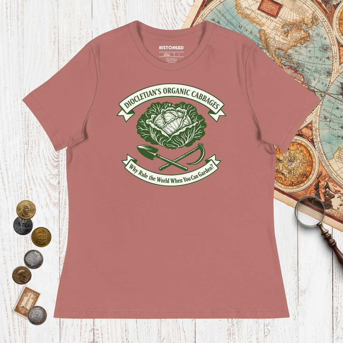 Mauve Diocletian's Cabbage - Women's Tee - history buff gift by HistoHead