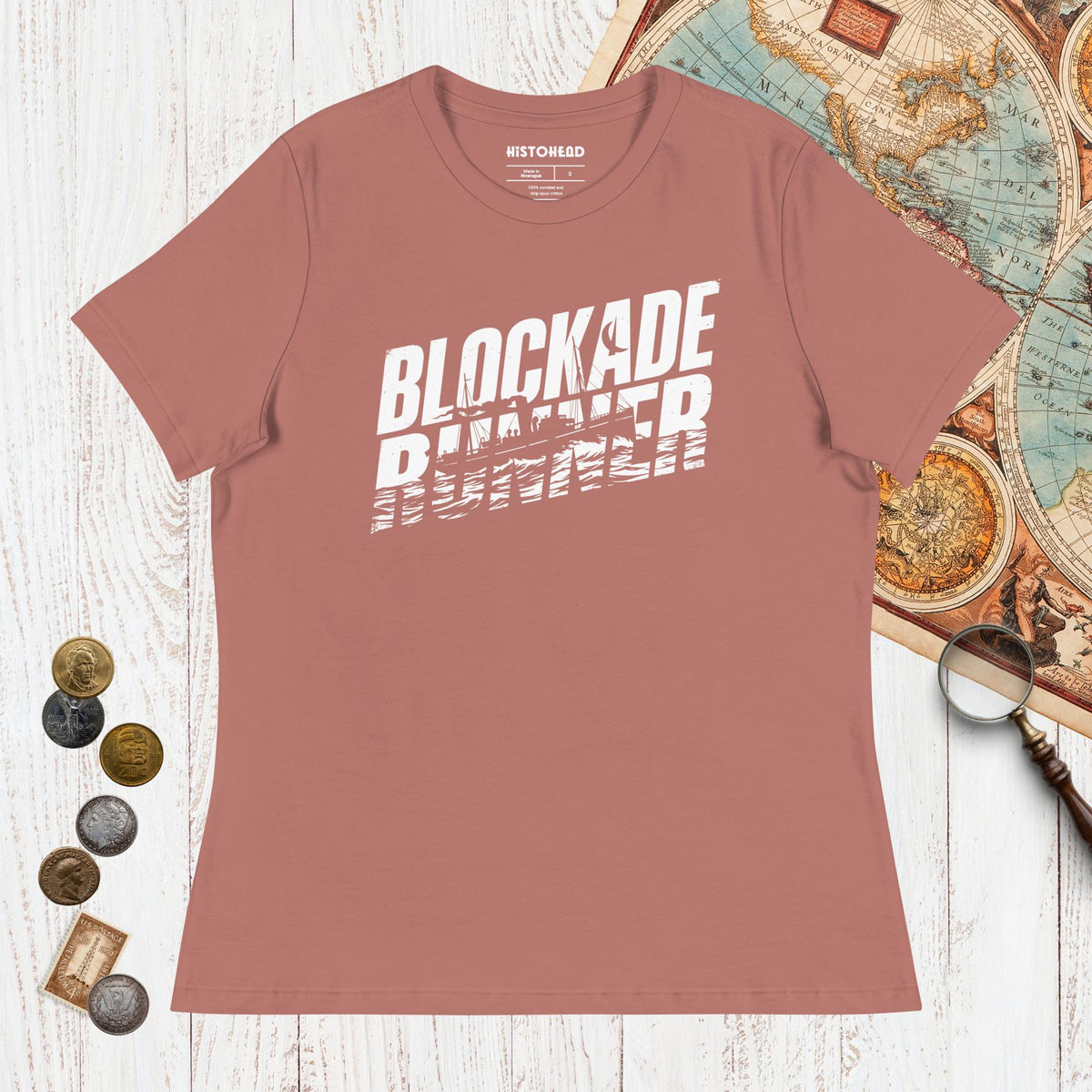 Mauve Blockade Runner - Women's Tee - history buff gift by HistoHead