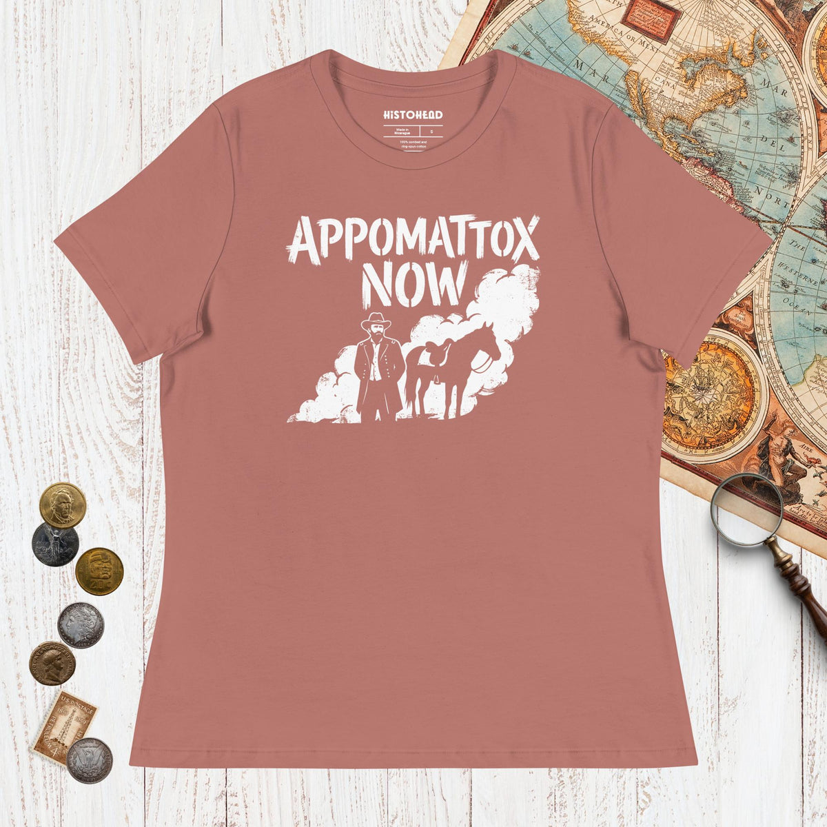 Mauve Appomattox Now - Women's Tee - history buff gift by HistoHead