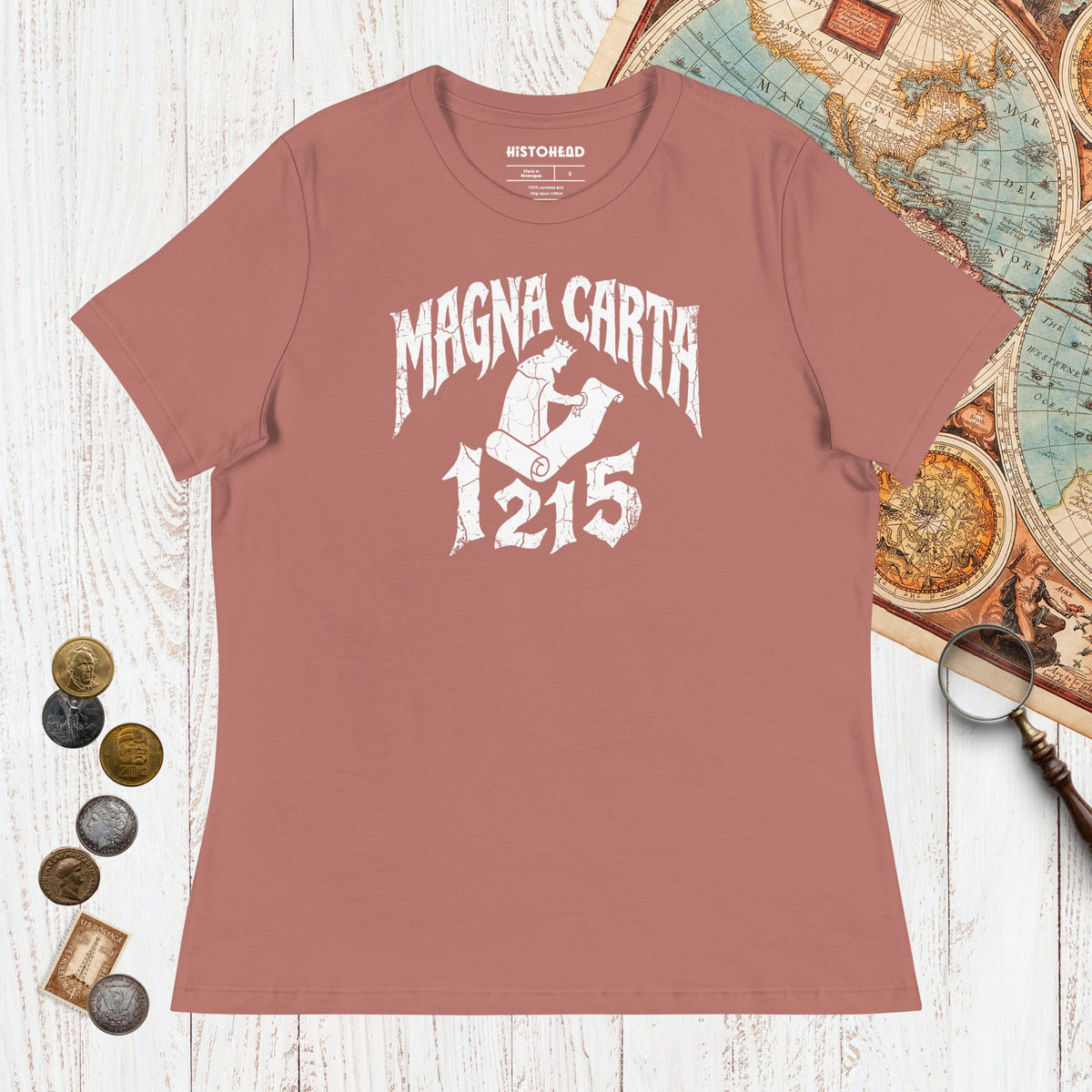Mauve Magna Carta 1215 - Women's Tee - history buff gift by HistoHead