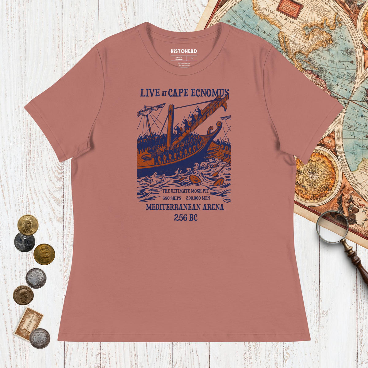 Mauve Battle of Cape Ecnomus - Women's Tee - history buff gift by HistoHead