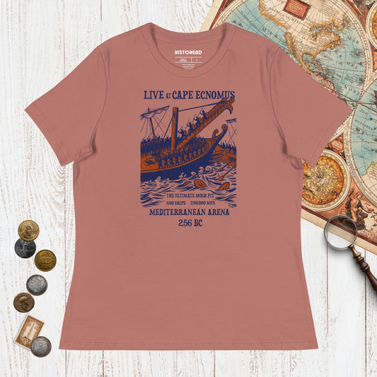 Mauve Battle of Cape Ecnomus - Women's Tee - history buff gift by HistoHead