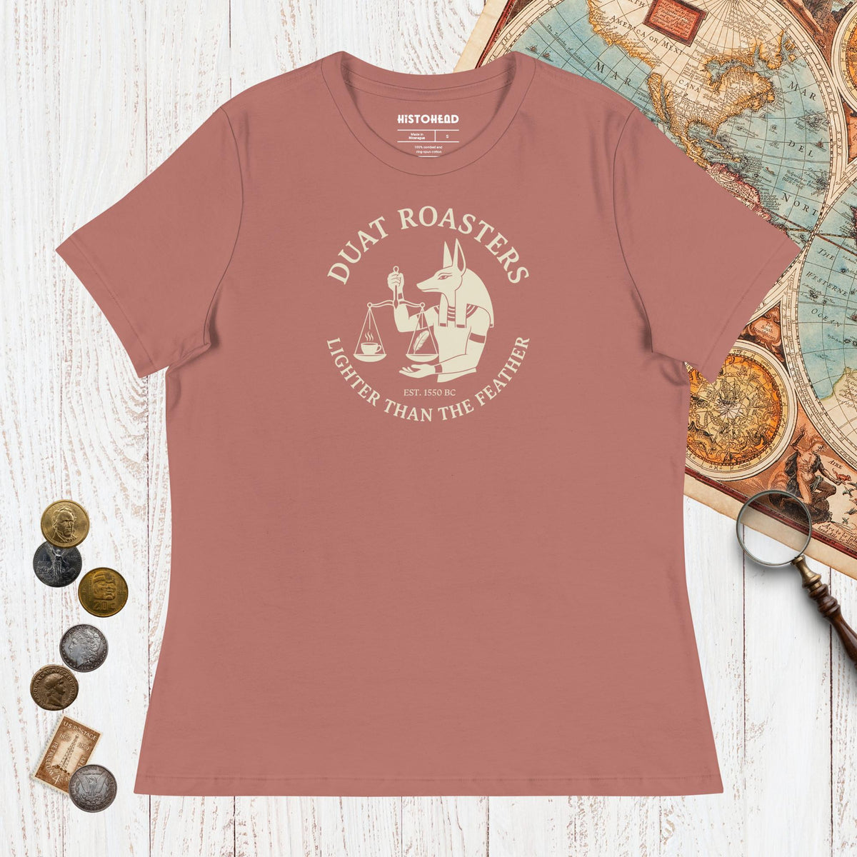 Mauve Duat Roasters - Women's Tee - history buff gift by HistoHead