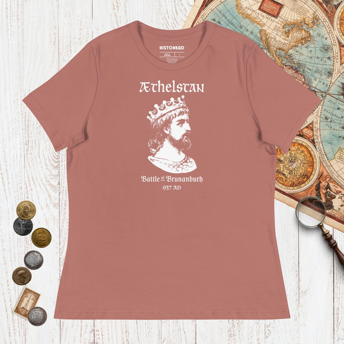 Mauve Æthelstan Battle of Brunanburh - Women's Tee - history buff gift by HistoHead