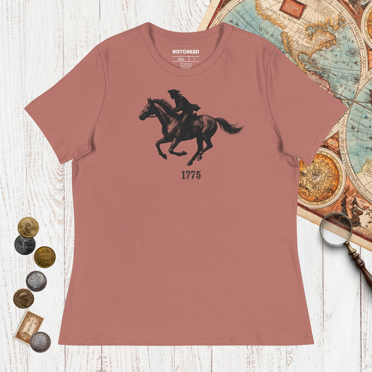Mauve Paul Revere - Women's Tee - history buff gift by HistoHead