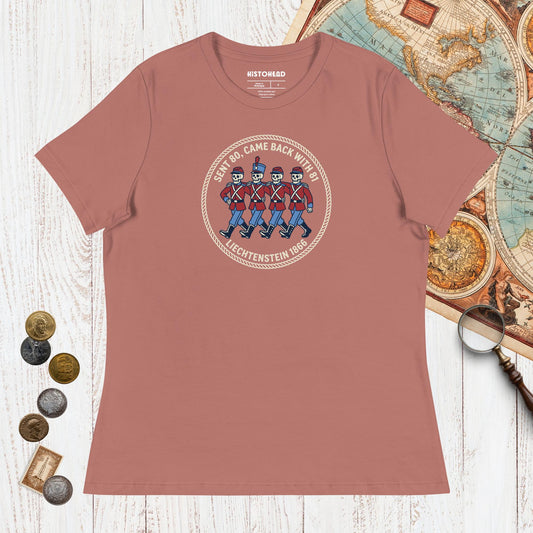 Mauve Liechtenstein 1866 - Women's Tee - history buff gift by HistoHead