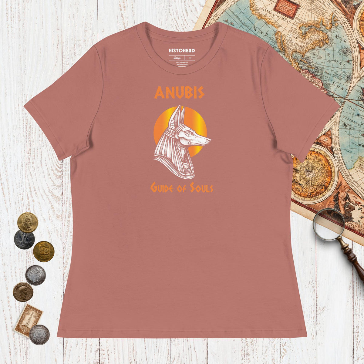 Mauve Anubis Guide of Souls - Women's Tee - history buff gift by HistoHead