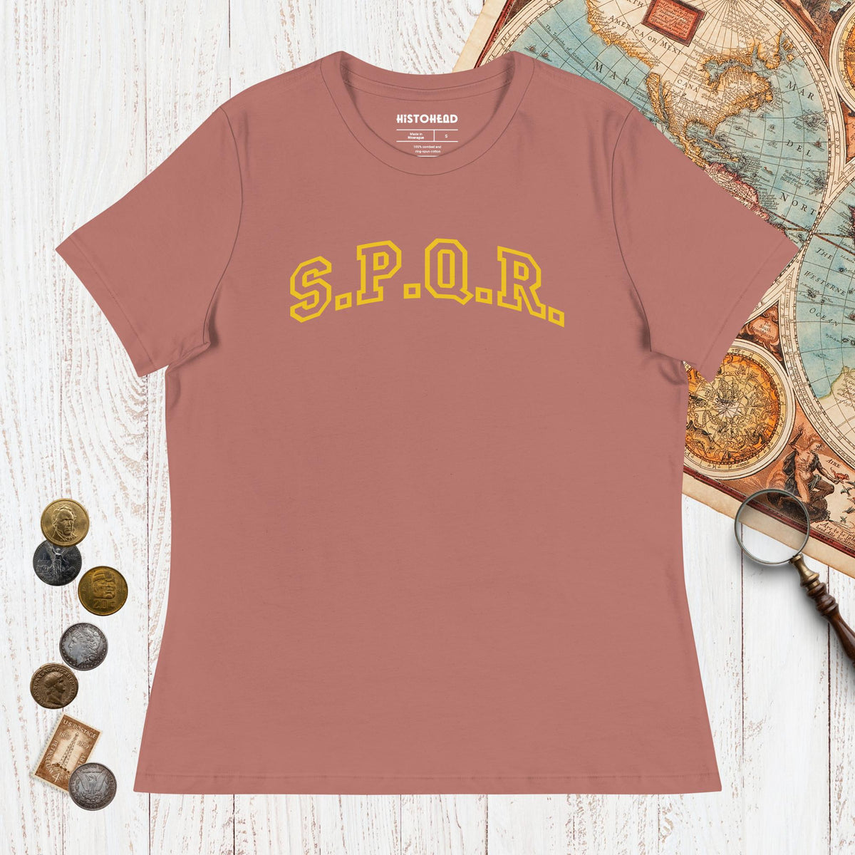 Mauve SPQR - Women's Tee - history buff gift by HistoHead