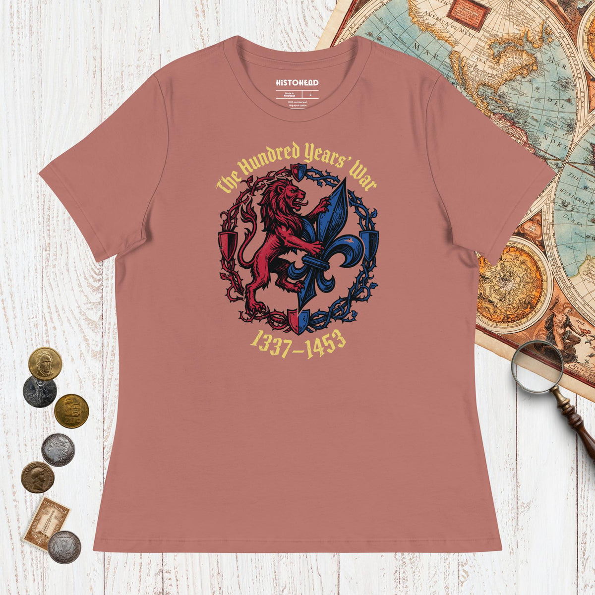Mauve The Hundred Years' War - Women's Tee - history buff gift by HistoHead