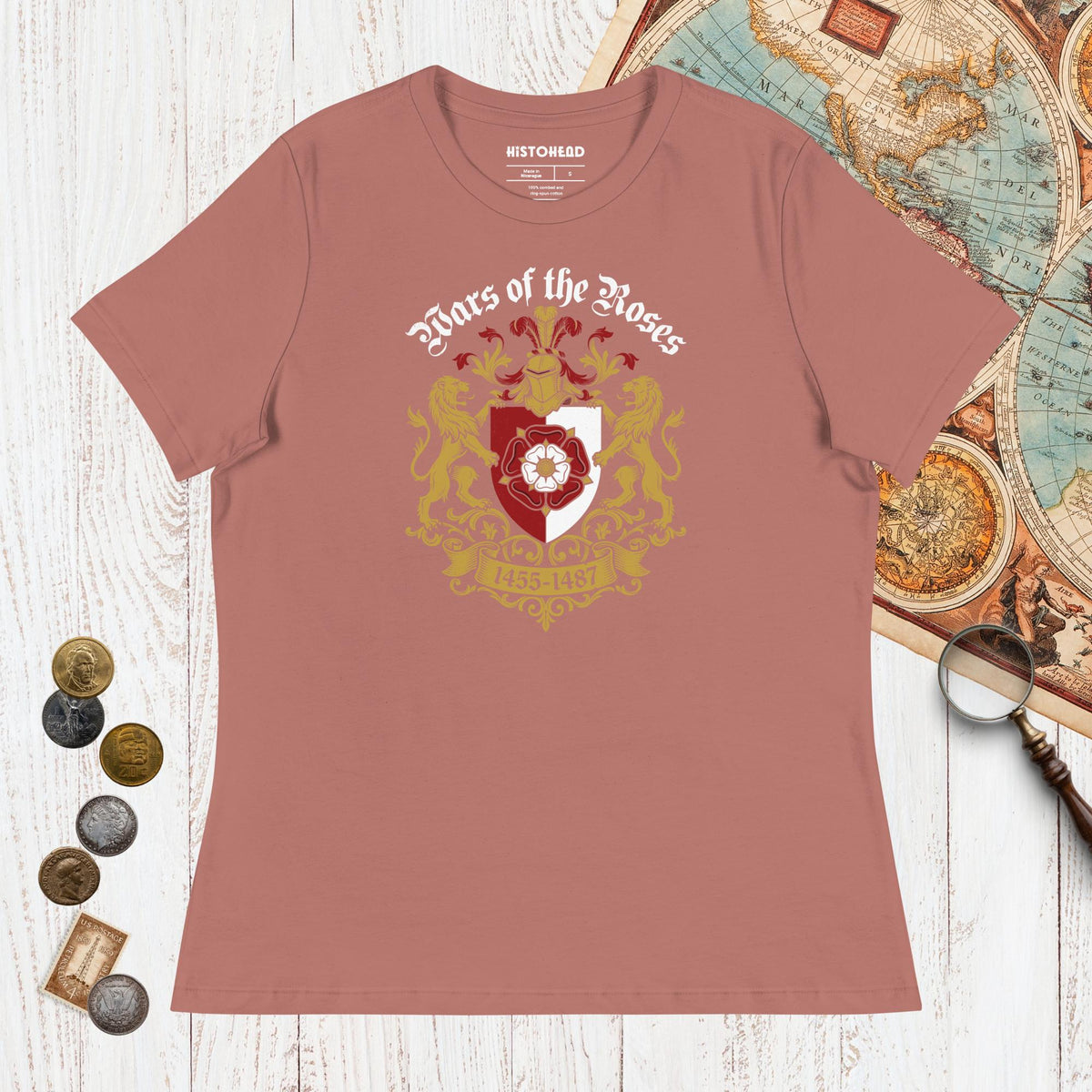 Mauve Wars of the Roses - Women's Tee - history buff gift by HistoHead