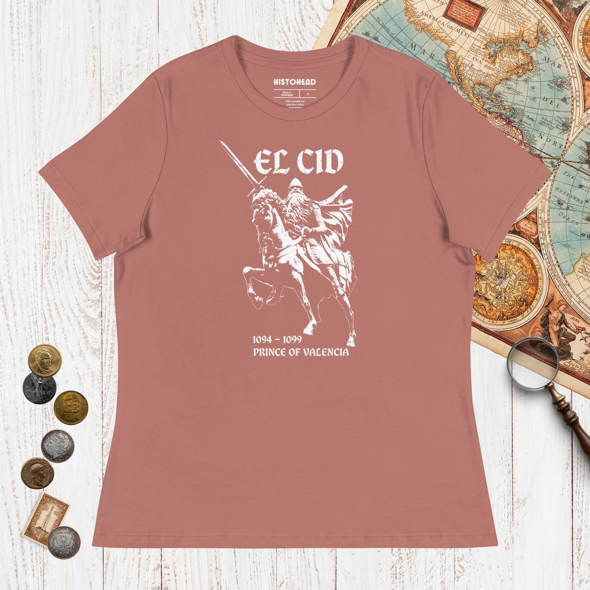 Mauve El Cid Prince of Valencia - Women's Tee - history buff gift by HistoHead
