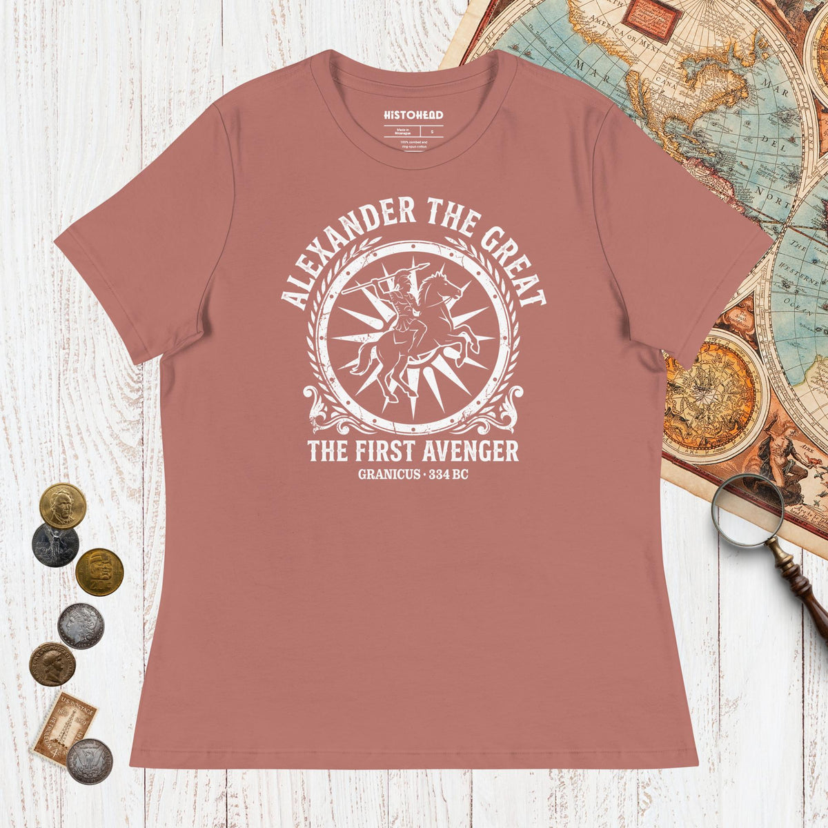 Mauve Alexander the Great First Avenger - Women's Tee - history buff gift by HistoHead